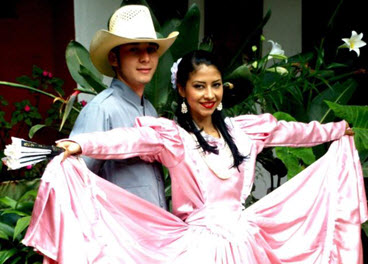 Traditional colonial costume of Guerrera